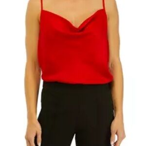 Topshop NWOT Red Cowl Neck Camisole